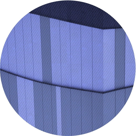 Ahgly Company Indoor Round Patterned Sky Blue Dress Blue Area Rugs, 4' Round