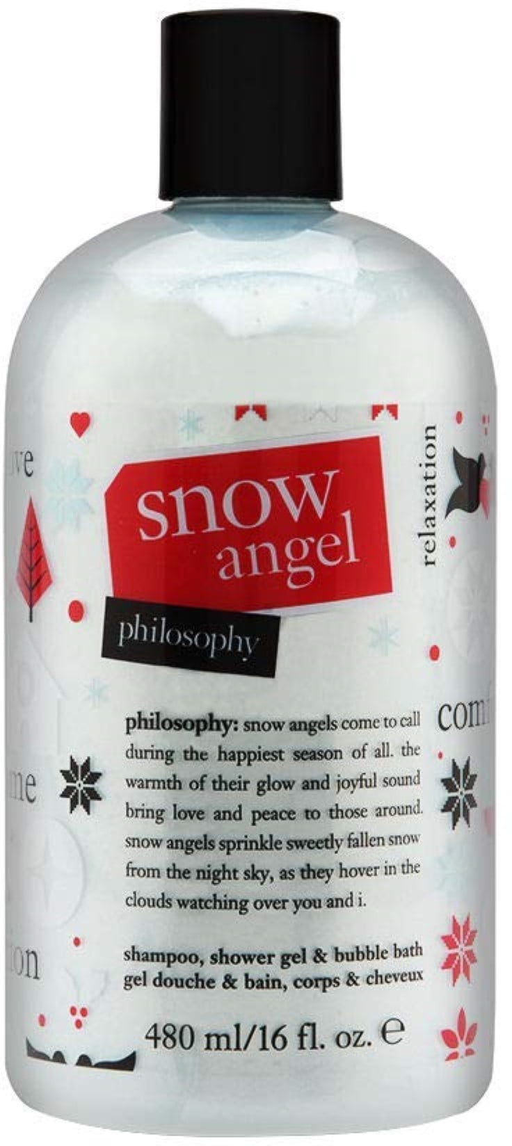 Philosophy Snow Angel Shampoo, Shower Gel & Bubble Bath, 16 Oz