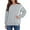 Gray, variant on Sweatshirts for Women Long Sleeve Pullover Fall Crewneck Oversized Tops