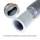 thumbnail image 4 of Tubo de drenaje universal para fregadero de lavabo, diámetro de instalación de 1-1/4 pulgadas, tubo de drenaje de plástico flexible y expandible para cocina, gris, 4 of 5