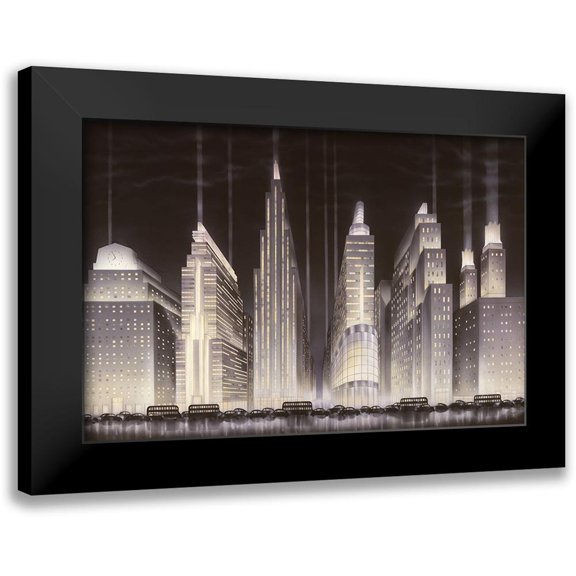 Hoppe, Robert 14x11 Black Modern Framed Museum Art Print Titled - Boulevard