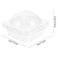 thumbnail image 4 of 50 Pcs Small Round Packaging Boxes Cake Chocolate Clear Packing Cupcake Stand Plastic, 4 of 6