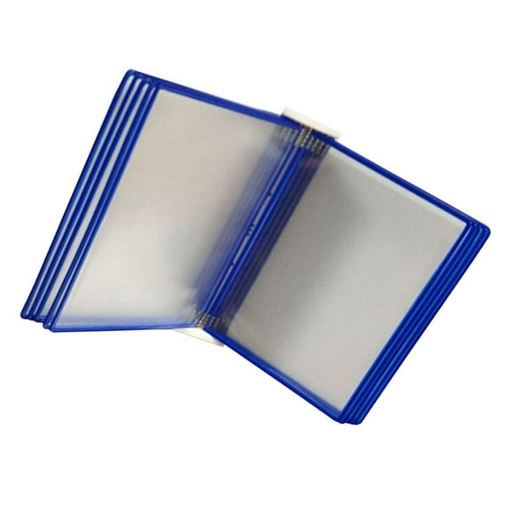 LEORX Hanging Document Bag Blue PVC Metal Frame File Organization 1Pcs