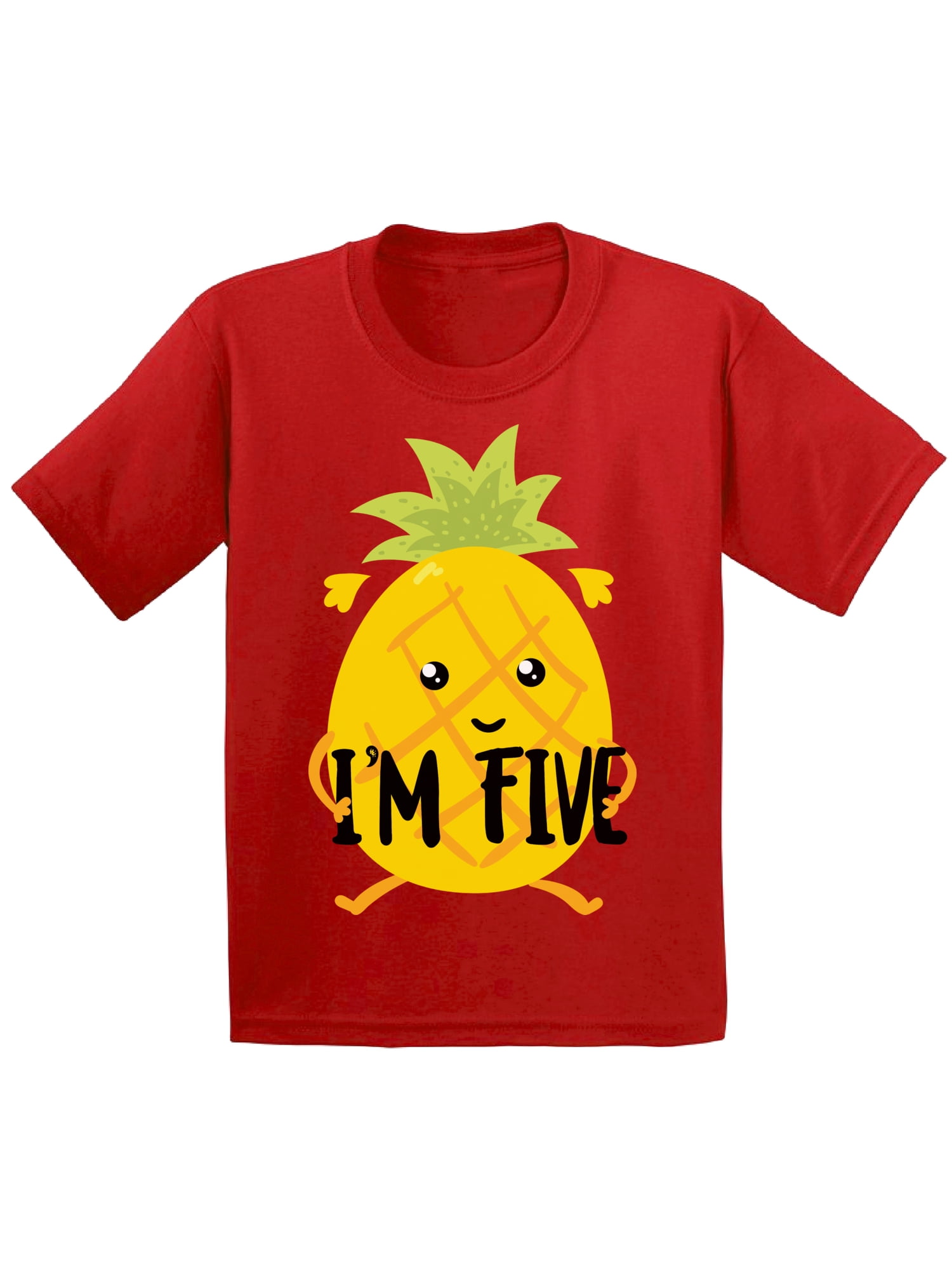5 Years Old Kids Outfit Pineapple Five 2T Shirts 3T Clothes 5 Years Old