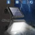 thumbnail image 2 of Lámparas solares para exterior, lámpara solar exterior de 56 LED con detector de movimiento, resistente al agua Ip65, ángulo de iluminación de 120, lámpara solar de pared para jardín con cable, 2 of 5