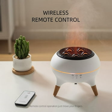 OSSUKI Essential Oil Diffuser, Fire Flame Aromatherapy Diffuser, Ultrasasonic Cool Mist Humidifier with with Remote Control Timed&Auto Shut-off for Home, Room