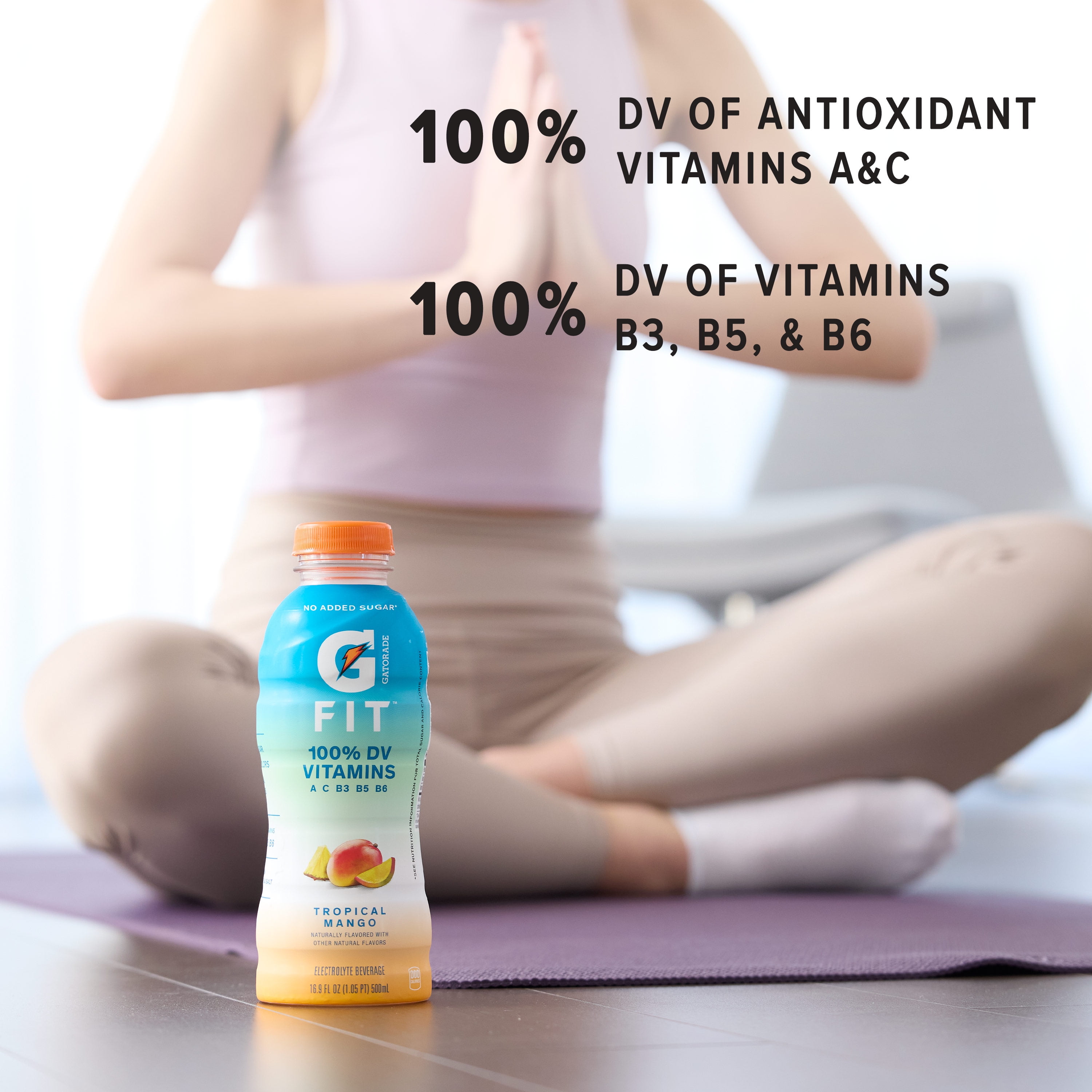 Gatorade Fit Tangerine Orange Sports Drink, 16.9 fl oz, 1 Count Bottle