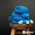 thumbnail image 4 of Premium 8 Pieces Towel Set including 2 Bath Towels 30" x 56", 2 Hand Towels 18" x 30" and 4 Washcloths 13" x 13" - Color: Petrol | 100% Cotton |Machine Washable high Absorbency, 4 of 9