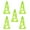 Green, variant on 5 Cones Agility Drill Training Field Marker - Traffic Cones Durable - Select