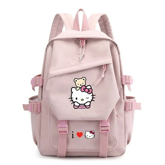 Sanrio Hello Kitty Kawaii Women Bagpack Teenagers Travel Backpack Girls Kids School Book Bags Mochila Escolar