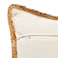 thumbnail image 4 of Laddha Home Designs Handwoven Textured Striped Cotton Throw Pillow Cover - 20" - Blue and White, 4 of 9