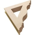 thumbnail image 6 of Ekena Millwork 5 1/2"W x 32"D x 36"H Funston Traditional Rough Cedar Woodgrain TimberThane Bracket, Primed Tan, 6 of 6
