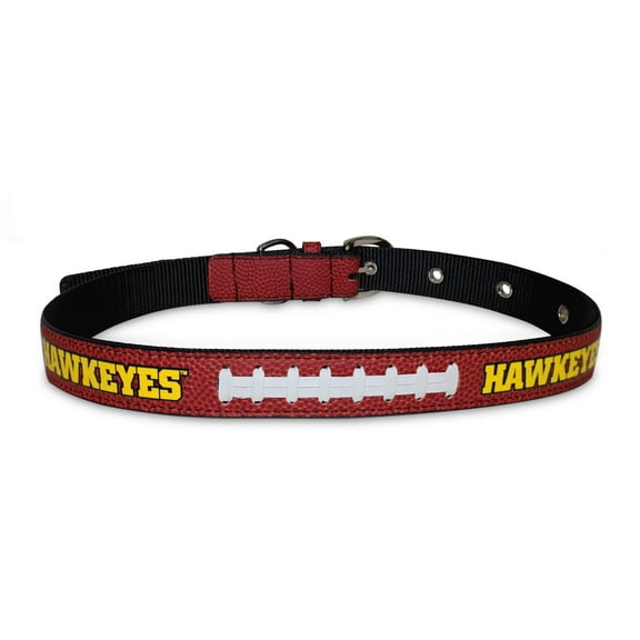 Pets First NCAA College Iowa Hawkeyes PREMIUM SPORTY DOG COLLAR, LIMITED EDITION, Best & Toughest Heavy-Duty Dog Collar, Large