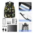thumbnail image 4 of Yield cartoon Skull spider web Print Backpack for Women Men, Lightweight Casual Travel Daypack, Classic Basic College Backpack, Middle School Bag, 4 of 5