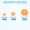 thumbnail image 2 of Uxcell Resin Daisy Flower Charms, Flatback Cute Flower Charms for DIY Scrapbooking Embellishments Orange, 2 of 6