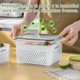 thumbnail image 3 of JDF3CISH Contenedores para Refrigerador 5PCS, Recipientes de Almacenamiento sin BPA y a Prueba de Fugas, Organizadores de Refrigerador con Colador Extra&iacute;ble para Verduras y Alimentos, 3 of 7