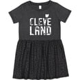 thumbnail image 3 of Inktastic Cleveland, Ohio Distressed Font Girls Toddler Dress, 3 of 5