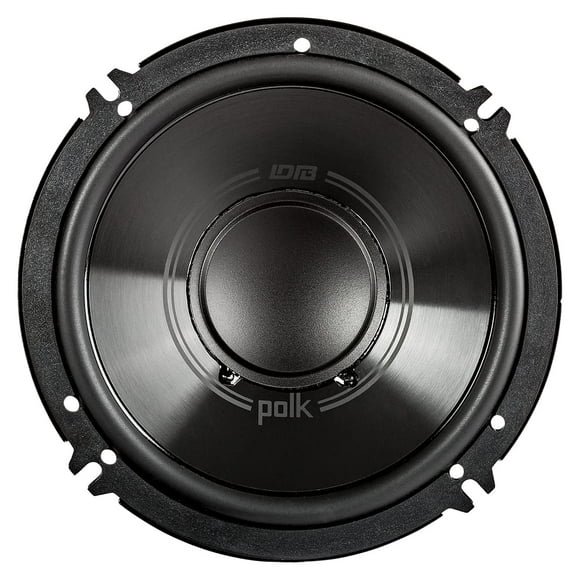 Sistema de altavoces de componentes Polk Audio DB6502 serie DB+ para coche y barco: altavoz bidireccional de 6,5", impedancia de 4 ohmios, respuesta de frecuencia de 35-23 kHz, cono de woofer de polip