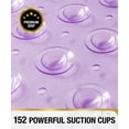 thumbnail image 3 of HITSLAM Shower Mat Non Slip,21x21 Bathtub Mat with Suction Cups and Drain Holes,Machine Washable Bathroom Shower Stall Floor Mat,Soft on Feet,Purple, 3 of 7