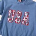 thumbnail image 6 of Okbabeha Mommy and Me Matching 4th of July Outfits Shirt Mom Kids Baby Fourth of July USA Shirt/Romper Family Matching Outfit, 6 of 7
