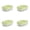 Green, variant on Ice Maker Mold, Stackable Ice Cubes Storage Container Set, 6 Cubes Per Tray Easy Release Flexible Ice Cube Tray with Lid for Whiskey Drinks 4-10PC