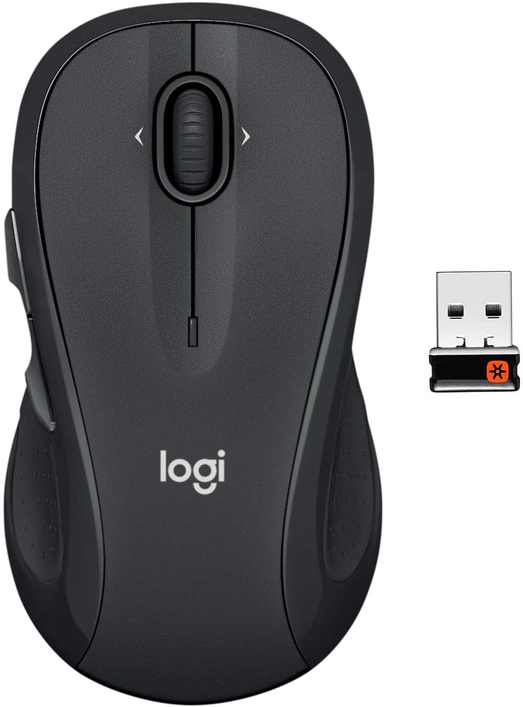 Logitech M510 Wireless Computer Mouse – Shape with USB Unifying Receiver, with Back/Forward Buttons and Side-to-Side Scrolling, Dark [Non-Retail Packaging] - Walmart.com