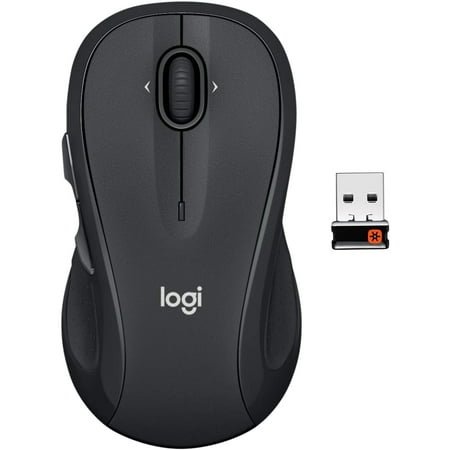 Logitech M510 Computer Mouse for PC with USB Unifying Receiver - Graphite