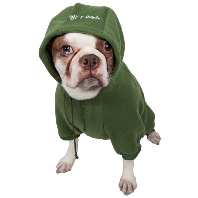 Pet Life Suéter Con Capucha Para Perro Hecho Con Algodón De Felpa Suave Y De Primera Calidad. Suéter Con Capucha Para Perro Con Cierres De Gancho Y Bucle Para Un Fácil Acceso Y Lavable A Máquina.