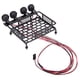 thumbnail image 4 of Motores de Vehículos Juguete Portaequipajes de techo de Metal 4 luces LED para 1/10 RC Cars Crawler CC10 accesorios, 4 of 6
