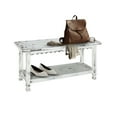 thumbnail image 4 of Alaterre Country Cottage Bench, White Antique Finish, 4 of 13