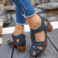 thumbnail image 6 of Closed Toe Sandals for Women Summer Ankle Strap Orthopedic Wedge Sandals with Arch Support Comfortable Wide Width Beach Sandal Hollow Out Breathable Outdoor Casual Walking Shoes, 6 of 8