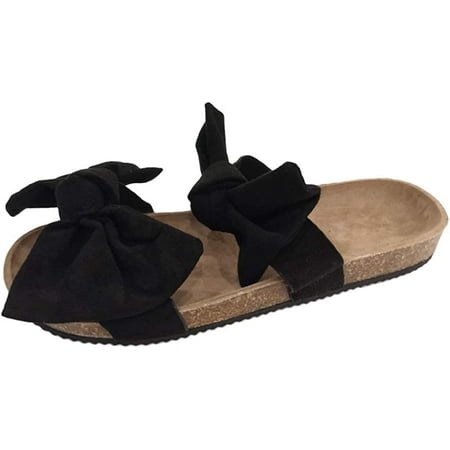 

Beach Bowknot Shoes Flat Women s Casual Sandals Slippers Indoor&Outdoor Roman Women s Slipper Womens Slippers Socks with Grippers