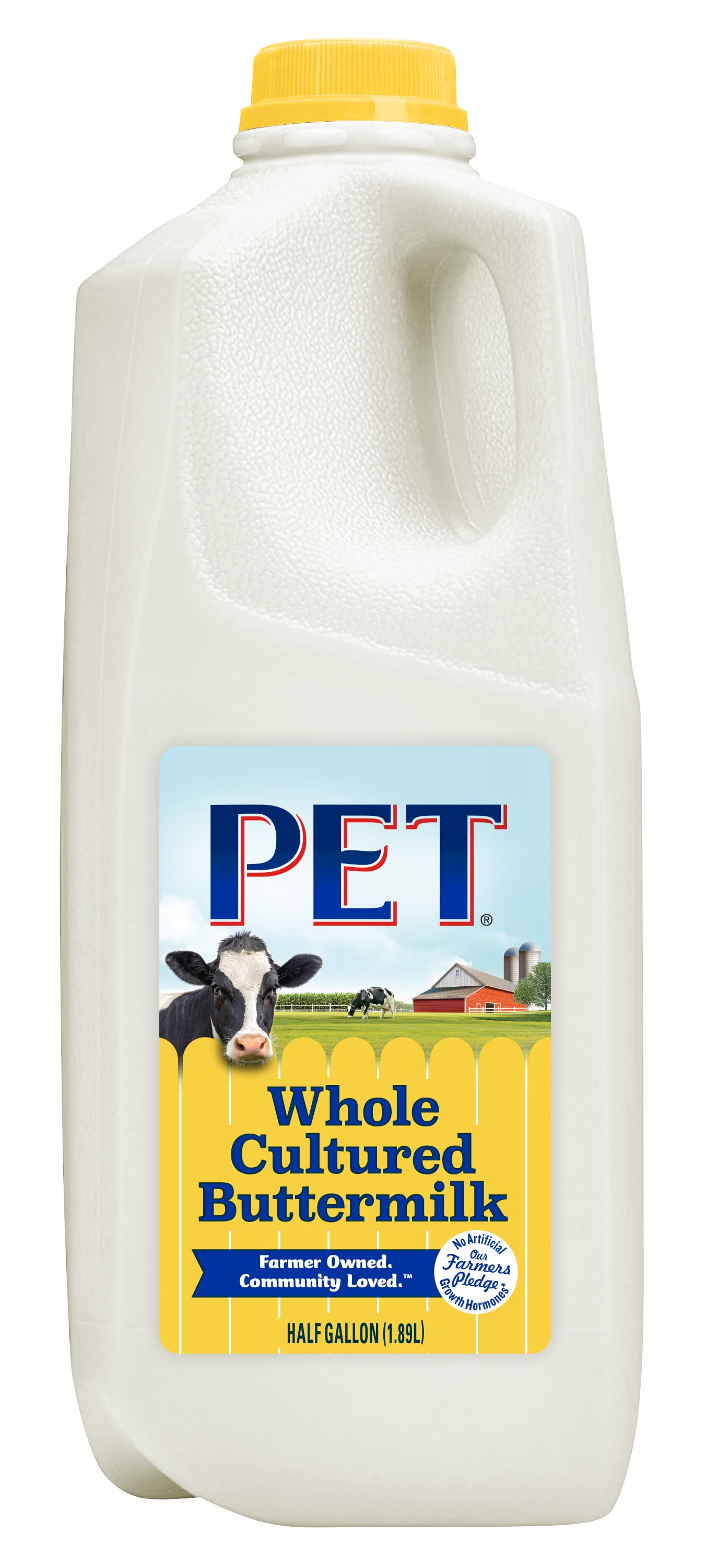 PET Dairy Whole Cultured Buttermilk, Buttermilk Half Gallon 1 Jug