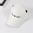 thumbnail image 1 of Visors Spring Fashion Tide Pearl Wild Cute Student Cat Ears Visor Baseball Cap WH Baseball Caps, 1 of 2