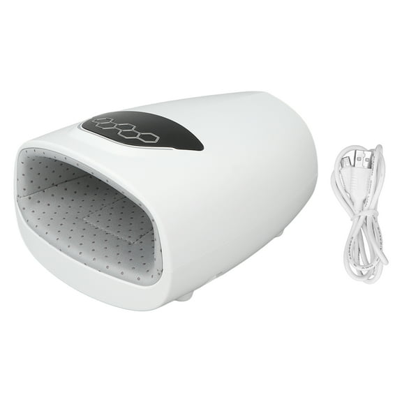 Pulse Fingertip Massager Mini Portable Pain Fatigue Relief Finger Massage Device with LanyardBlack