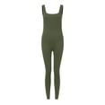 thumbnail image 5 of Toome Women's Seamless Long Sleeve Jumpsuit, Ribbed Workout Bodysuit for Gym & Yoga, Athletic One Piece Yoga Outfit and Fitness Romper, 5 of 5