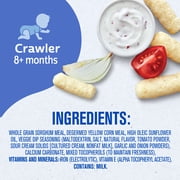 Gerber Snacks for Baby Lil Crunchies Veggie Dip Puffs, 1.48 oz Canister