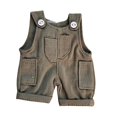 thumbnail image 4 of LeeQinersw Doll Clothes Romper Doll Outifits Soft for Little Girls Detachable Stylish Gifts Gray, 4 of 9