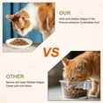 thumbnail image 3 of Tazón de Comida para Gatos de Bargains Únicos, Diseño de Cerámica Poco Profundo y Ancho, Tazones para Gatos, Platos para Comida y Agua para Gatos de Interior, Blanco y Negro, 3 of 7