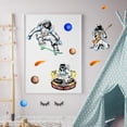 thumbnail image 4 of 5 Style Dynamic Astronaut Wall Decal Space Planet Vinyl Wall Stickers Removable Wall Art Sticker for Space Fan Kindergarten s Room Decorations diy, 4 of 9