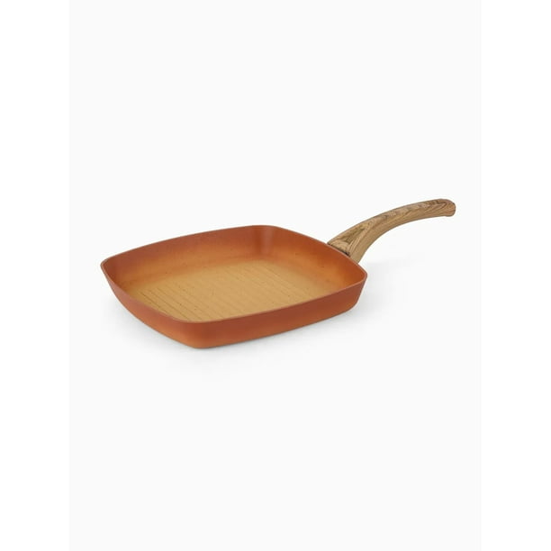 Sarten Antiadherente Cuadrado Amercook Terracota 28cm Recubrimiento de Cerámica