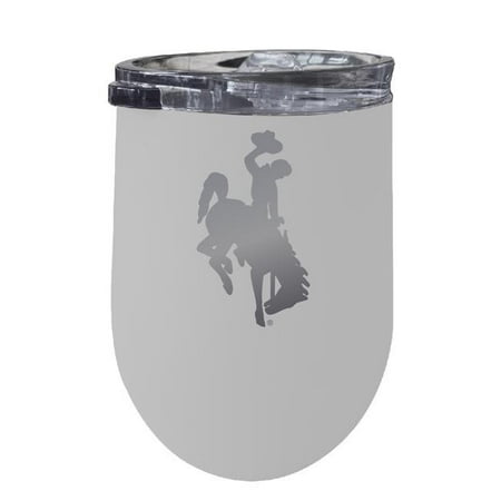 

R & R Imports ITWE-C-WY20W Wyoming Cowboys 12 oz Insulated Wine Stainless Steel Tumbler White