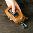 thumbnail image 4 of Anti-Theft Car Key Case RFID Key Fob Protector Pounch Leather Car Key Chain Keychain Holder with Metal Hook, 4 of 10