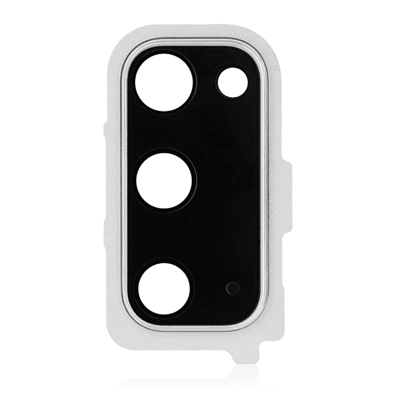 Replacement Back Camera Lens With Cover Bezel Ring Compatible For Samsung Galaxy S20 / S20 5G (Cloud White)