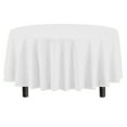 thumbnail image 7 of Exquisite 12 Premium White Plastic 84" Round Disposable Waterproof Party Tablecloths, 7 of 7