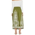 thumbnail image 5 of Women Long Maxi Skirt Elastic Hight Waist A Line Beach Holidays Skirts S-XL, 5 of 5