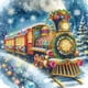 thumbnail image 1 of Kit Con Forma Especial Parcial 5D DIY Tren Navidad 40x40cm, 1 of 9