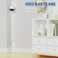 thumbnail image 2 of LazySpin Cord Cover, 142in One-Cord Channel Cord Hider for Wall, CC05 Beige, 2 of 9