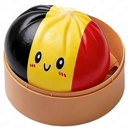 Stijggn Dumplings Squishys Squeeze Toys National Flag Dumpling Fidget Toys Stress Relief Decompression Toys for Soccer Fan Gear / Football Merchandise