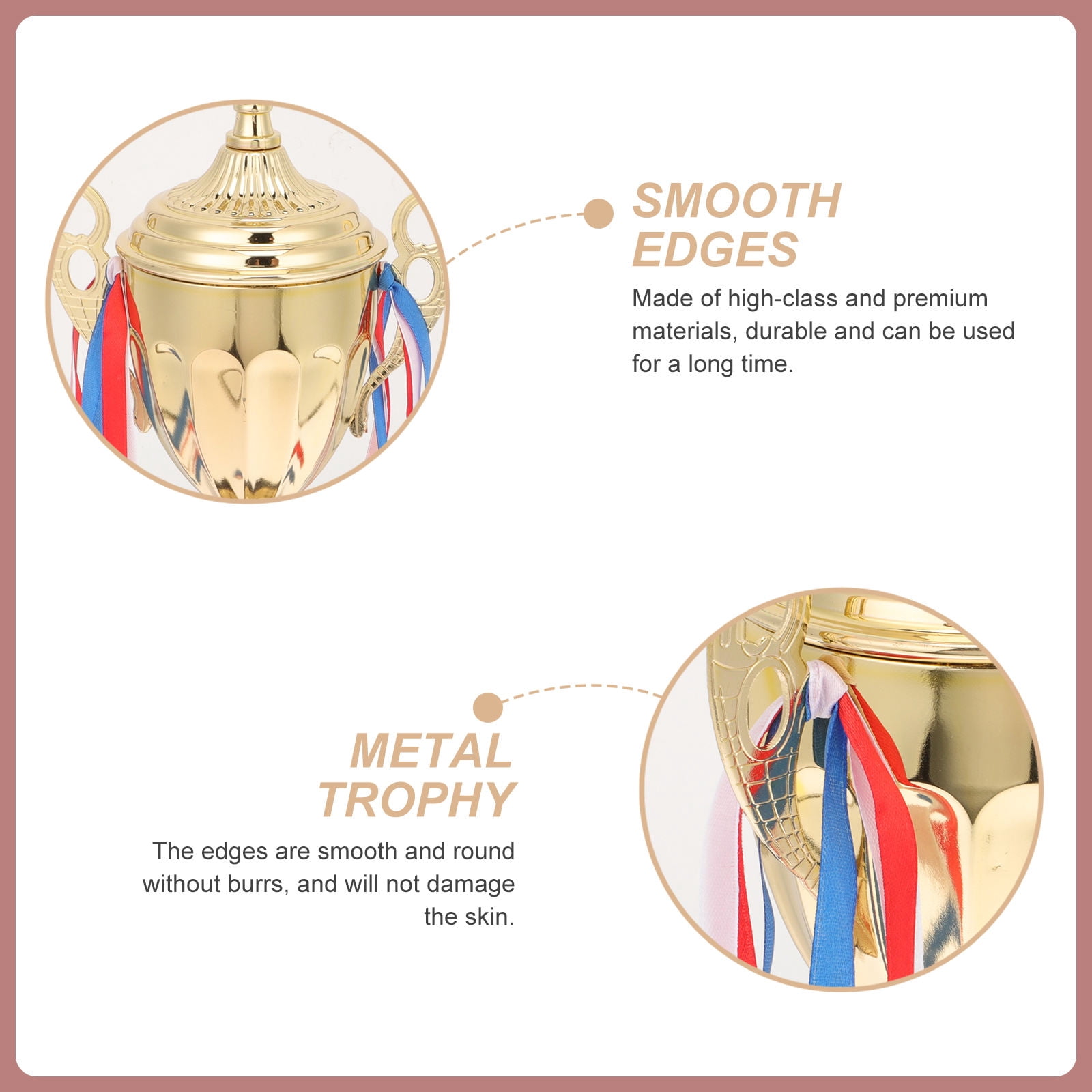 Mobutofu 1Set Sports Competitions Trophy with Realistic Appearance for Award Ceremonies